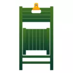 Grön hopfällbar stol