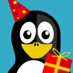 एक पेंगुइन जन्मदिन कार्ड