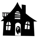 Spookhuis silhouet afbeelding