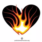 Hart in vuur en vlam