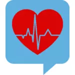 Icona di battito cardiaco