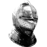 Vector clip art of full cover ancient helmet