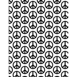 Peace sign sömlösa mönster
