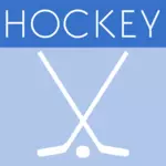 Векторная иллюстрация значок игры хоккей