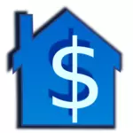 Gráficos de vetor preço casa