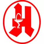 Tysk apotekare logotyp modifierade vektorbild