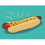 Hot dog met mosterd
