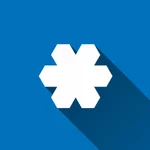 Floco de neve ícone vector clip-art