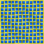 Illusion d'optique carré ondulé des graphiques vectoriels