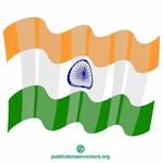 인도의 물결 치는 깃발