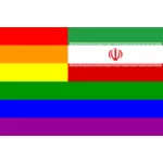 Flaga Iranu i LGBT
