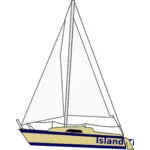 Yacht med segel