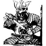Samurai luptator vector imagine