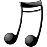 Musical note vector graphics