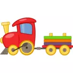 Mainan vektor ilustrasi lokomotif