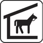 Stabile Symbol Pferd