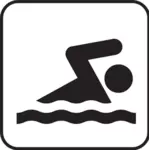 Zwemmen-symbool
