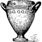 Gambar kuno mug vektor