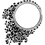 Vector de la imagen del círculo de filigrana