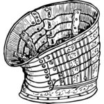 Vector illustration of horseriding armor