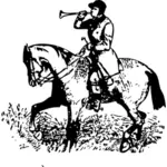 Vector image of huntsman