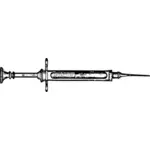Vector drawing of hypodermic needle