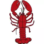 Vector drawing of lobster
