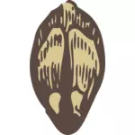 Clipart vectorial de semilla de pino