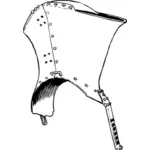 Illustrazione vettoriale di Brocas helm