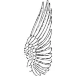 Outline illustration of fairy wings