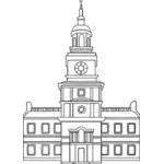 Ilustración de vector Independence Hall.