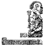 בתמונה וקטורית הקלה של בני המאיה