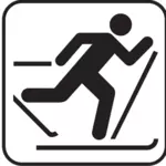 US National Park Maps pictogram for ski walking vector image