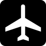 Piktogramm für Flughafen-Vektor-Bild