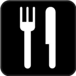 एक restauran वेक्टर छवि के लिए pictogram