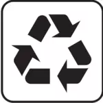 Amerikaanse Nationaalpark Maps pictogram voor recycling vector afbeelding