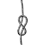 Figure of eight knot vector illustration