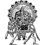 Vektor-Illustration von Shiva der Zerstörer