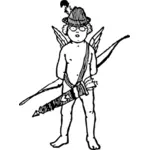 Image vectorielle de Cupidon tyrol