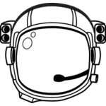 宇宙飛行士のヘルメットのベクトル画像