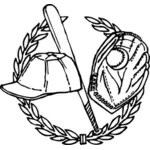 Honkbal crest vector afbeelding