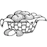 Panier de pains vector illustration