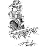 Ilustración de vector de las campanas de la torre del campanario