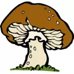 Image vectorielle d'un gros champignon