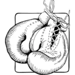 Boxerské rukavice vektorové grafiky