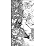 Illustrazione vettoriale di una volpe
