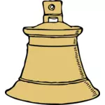 Vektor image av gull bell