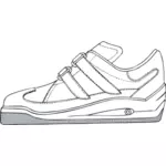Disegno vettoriale di palestra scarpa