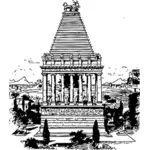 Mausoleum-Vektor-illustration