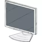 Dibujo vectorial de monitor de PC